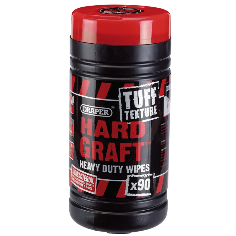 Hard Graft Heavy Duty Wipes Tub of 90 - 210x245mm