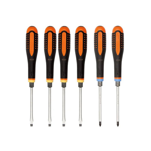 Bahco BE-9882TB ERGO™ Through Blade Screwdriver Set, 6 Piece - BE-9882TB
