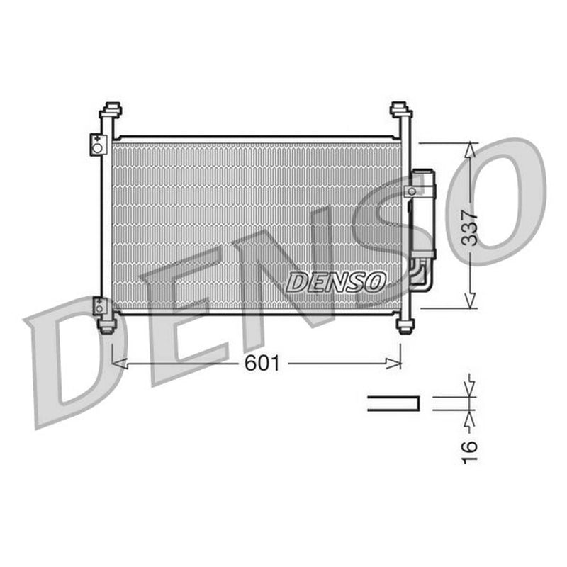 Denso Air Conditioning Condenser DCN40007