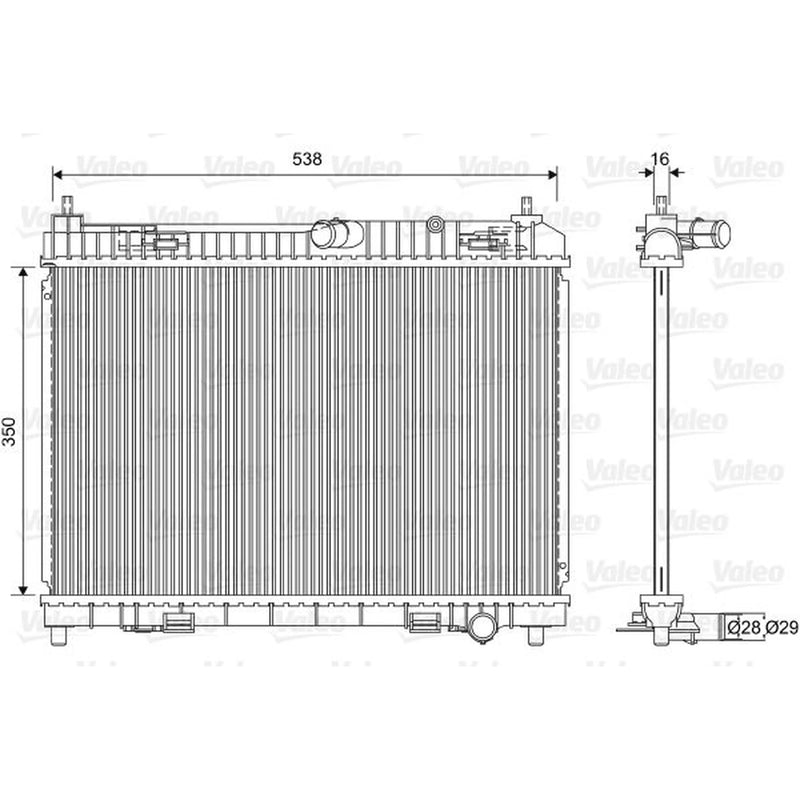 Valeo Engine Radiator 701603