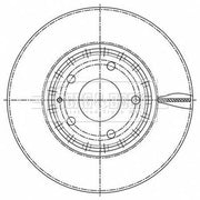 Borg & Beck 2 x Vented Front Brake Discs BBD5519