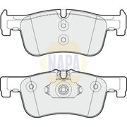 NAPA Front Brake Pad Set NBP1187