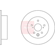 Apec 2 x Solid Rear Brake Discs DSK2560