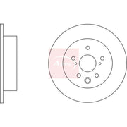 Apec 2 x Solid Rear Brake Discs DSK2560