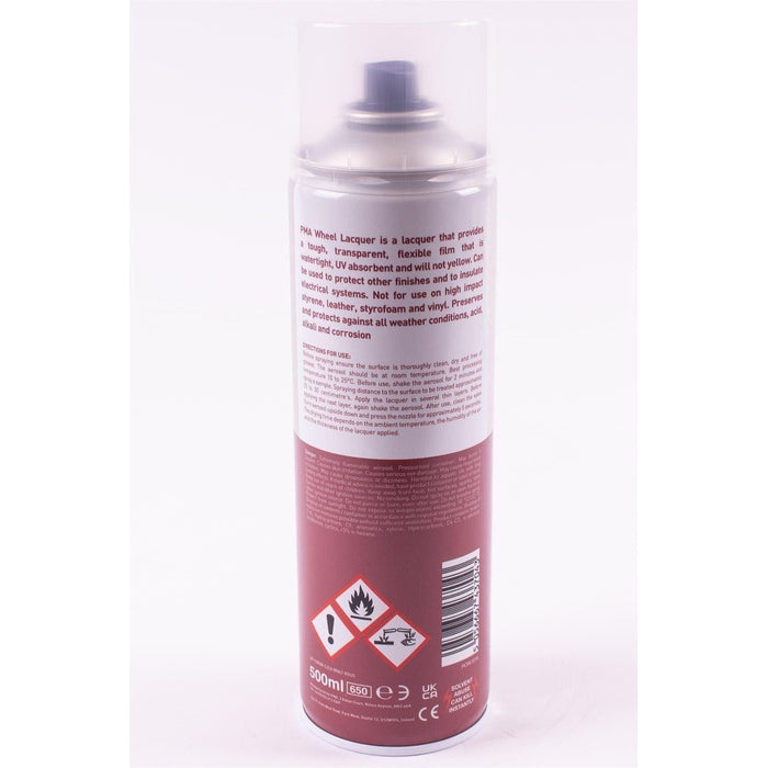 4 x PMA WHEEL LACQUER CLEAR PAINT SPRAY 500ml LAQUER BODYSHOP REPAIR PMA  - Town Parts