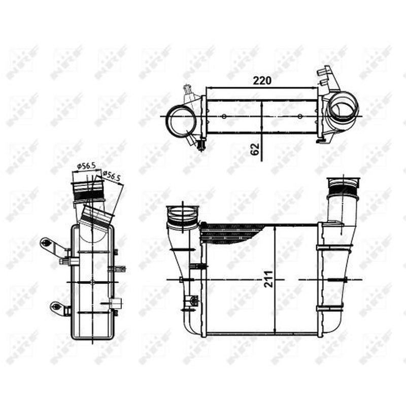 NRF Intercooler (Charge Air Cooler) 30148A