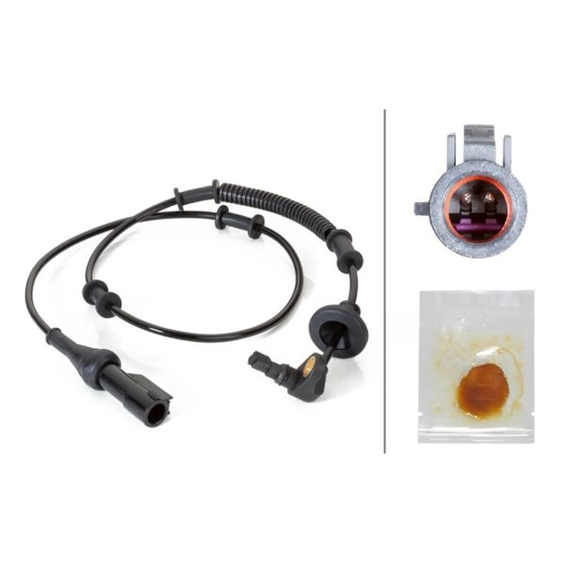 Hella ABS Wheel Speed Sensor Rear 6PU 230 040-631
