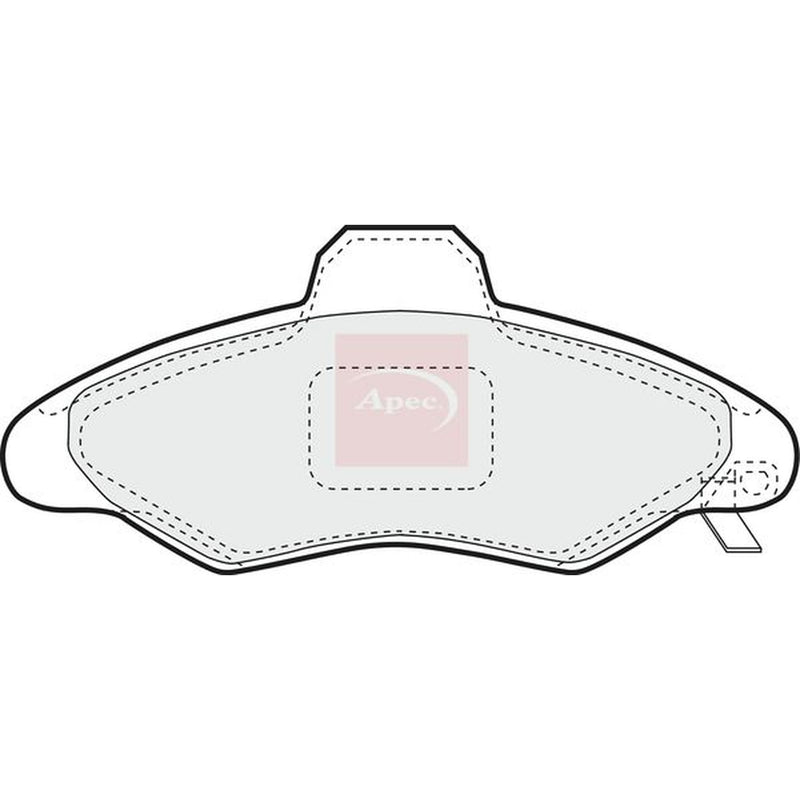 Apec Front Brake Pad Set PAD1021