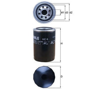 Mahle Hydraulic Oil Filter HC 6