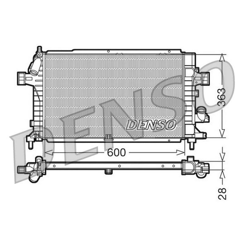 Denso Engine Radiator DRM20100