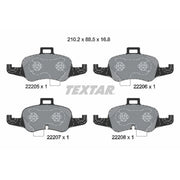 Textar Front Brake Pad Set 2220501