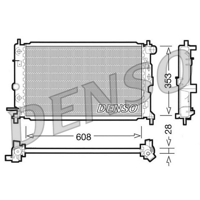 Denso Engine Radiator DRM20026