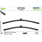 Valeo Aerotwin Front Wiper Blade Set 600mm + 475mm 577723
