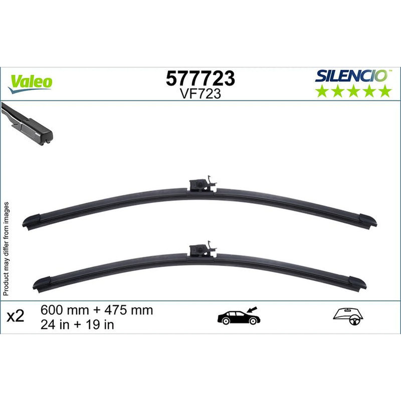 Valeo Aerotwin Front Wiper Blade Set 600mm + 475mm 577723