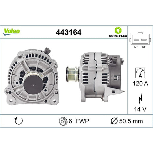 Valeo Car Alternator 12V 443164