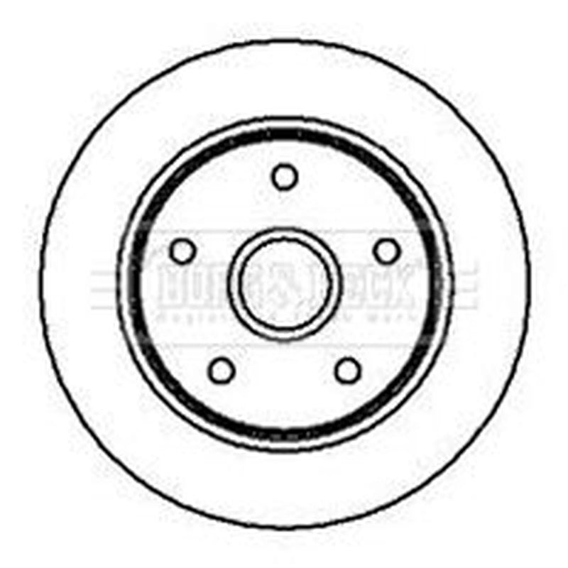 Borg & Beck 2 x Solid Rear Brake Discs BBD5739S
