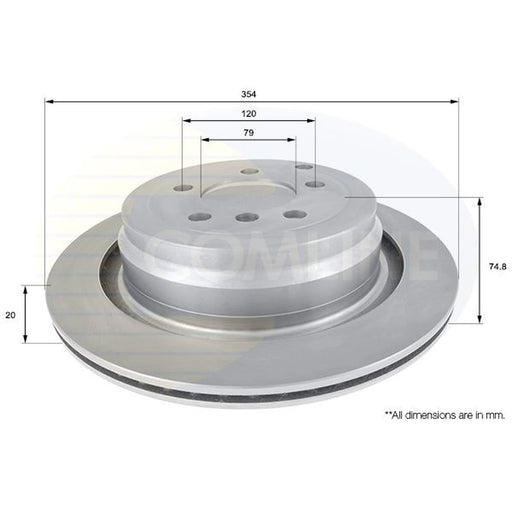 Comline Rear Brake Discs ADC1333V