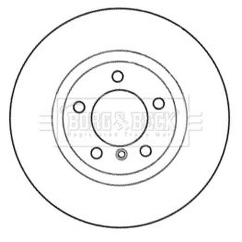 Borg & Beck 2 x Vented Front Brake Discs BBD6034S