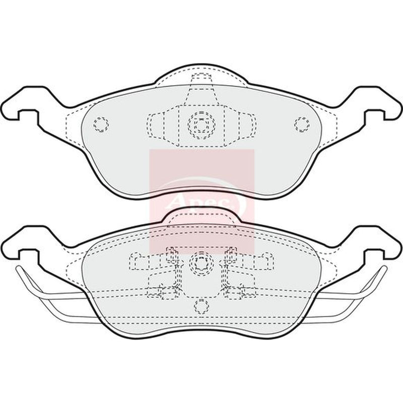 Apec Front Brake Pad Set PAD1034