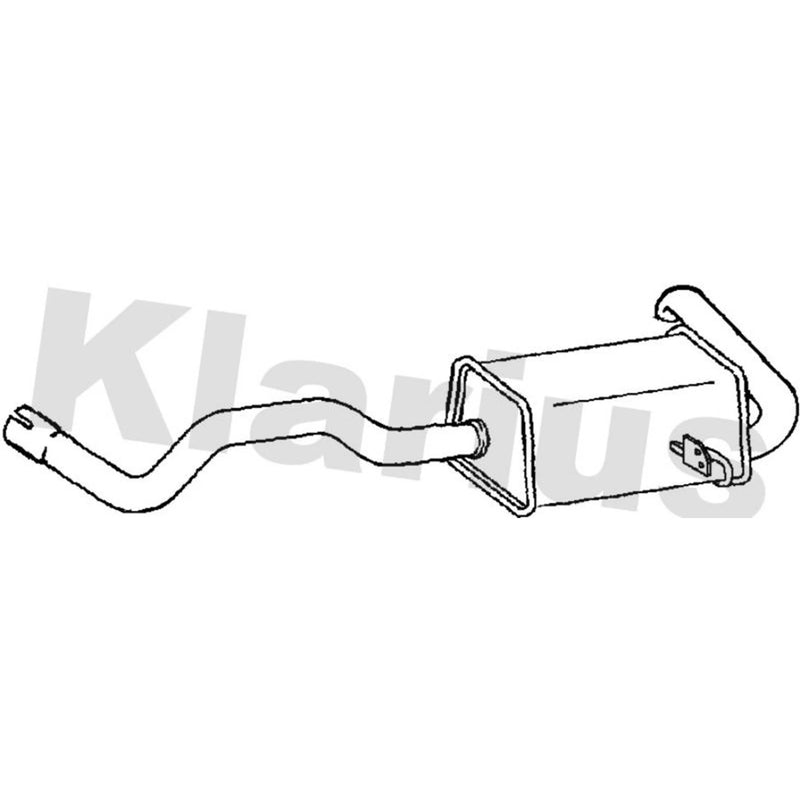 Klarius Box With Tail Pipe Rear RN846H