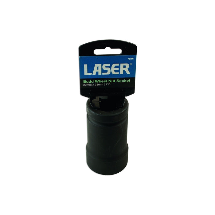 Laser Budd Wheel Nut Socket 1"D 20mm x 38mm 7246 Laser  - Town Parts