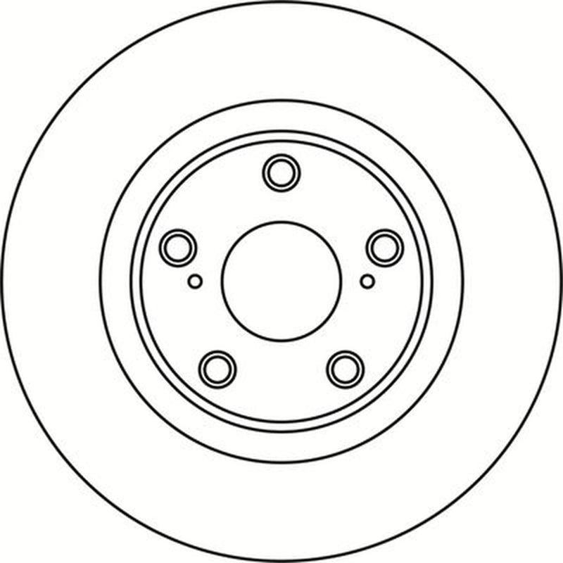 Abtex 2 x Solid Rear Brake Discs BD1608S