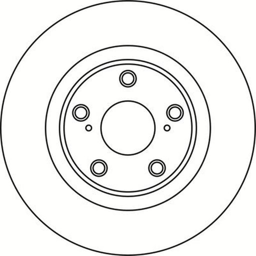 Abtex 2 x Solid Rear Brake Discs BD1608S