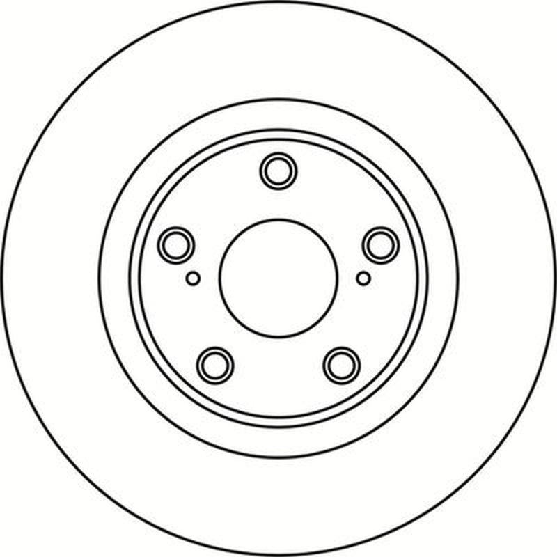 Abtex 2 x Solid Rear Brake Discs BD1608S