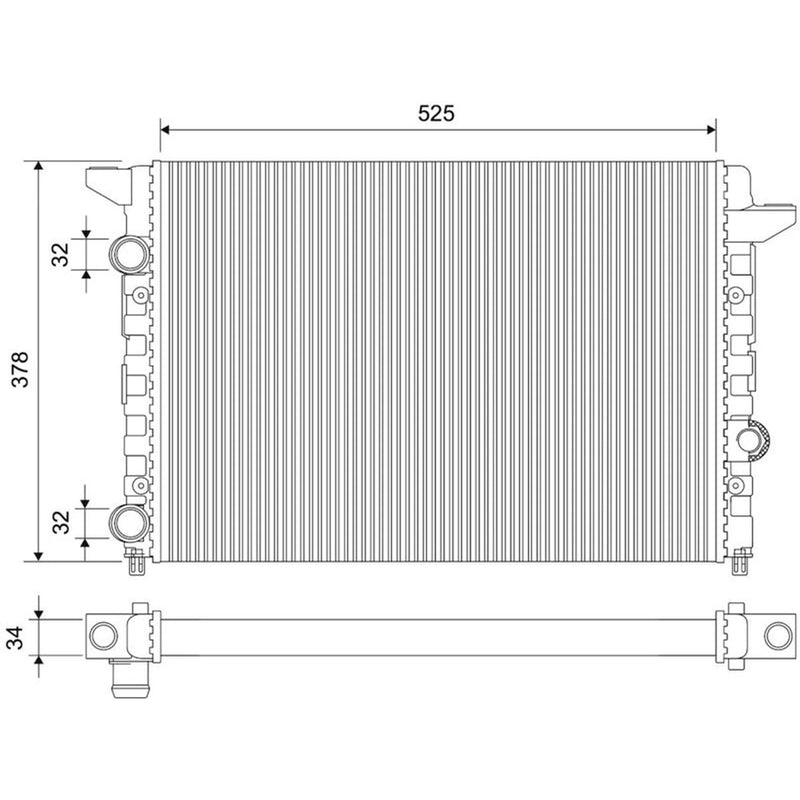 Valeo Engine Radiator 701860