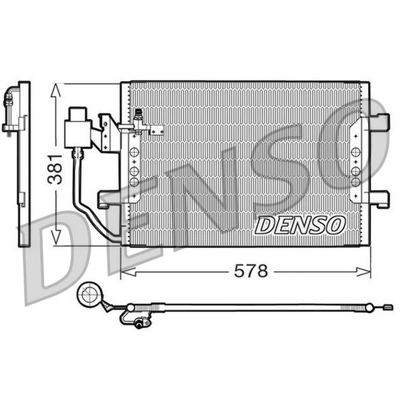 Denso Air Conditioning Condenser DCN17001