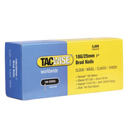 Tacwise 18 Gauge 25mm Brad Nails (Pack 5000) - 0396