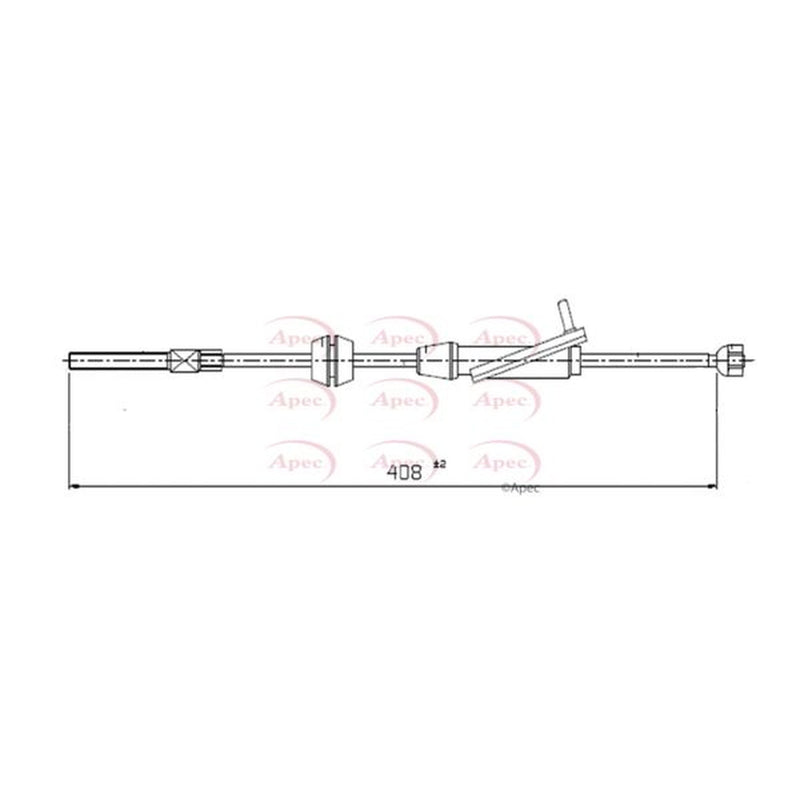 Apec Handbrake Cable Front CAB1307