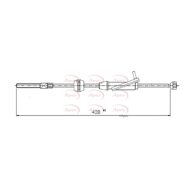Apec Handbrake Cable Front CAB1307
