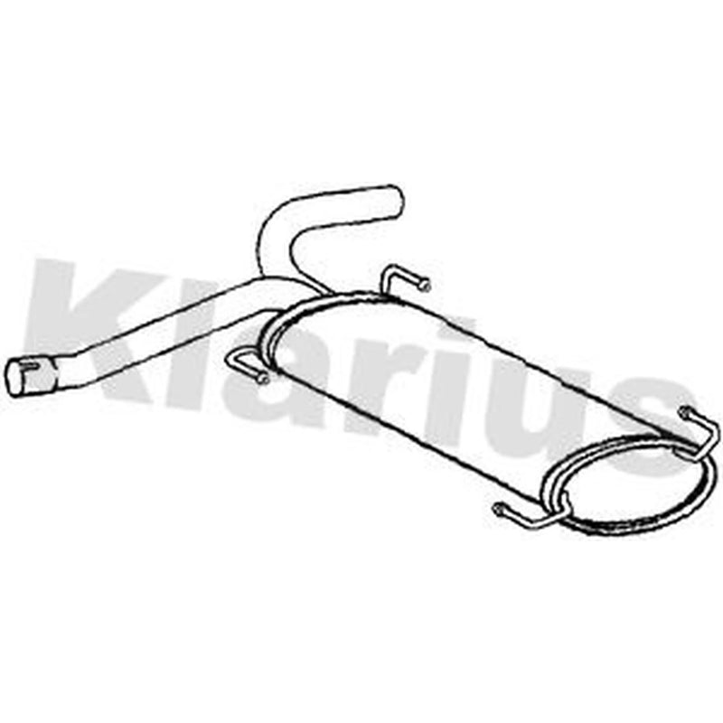 Klarius Box With Tail Pipe Rear CN655D