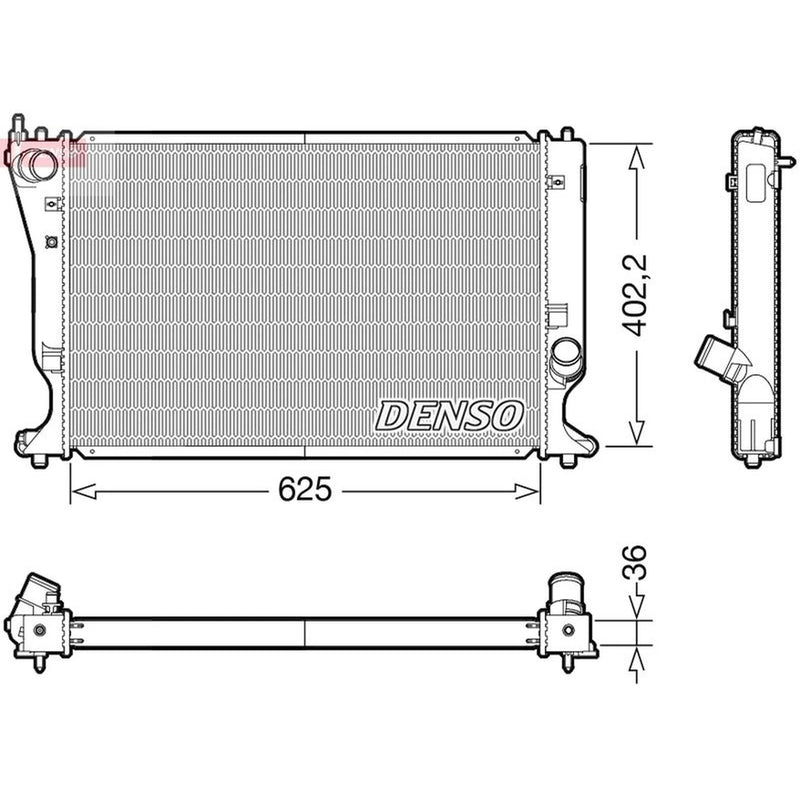 Denso Engine Radiator DRM50132
