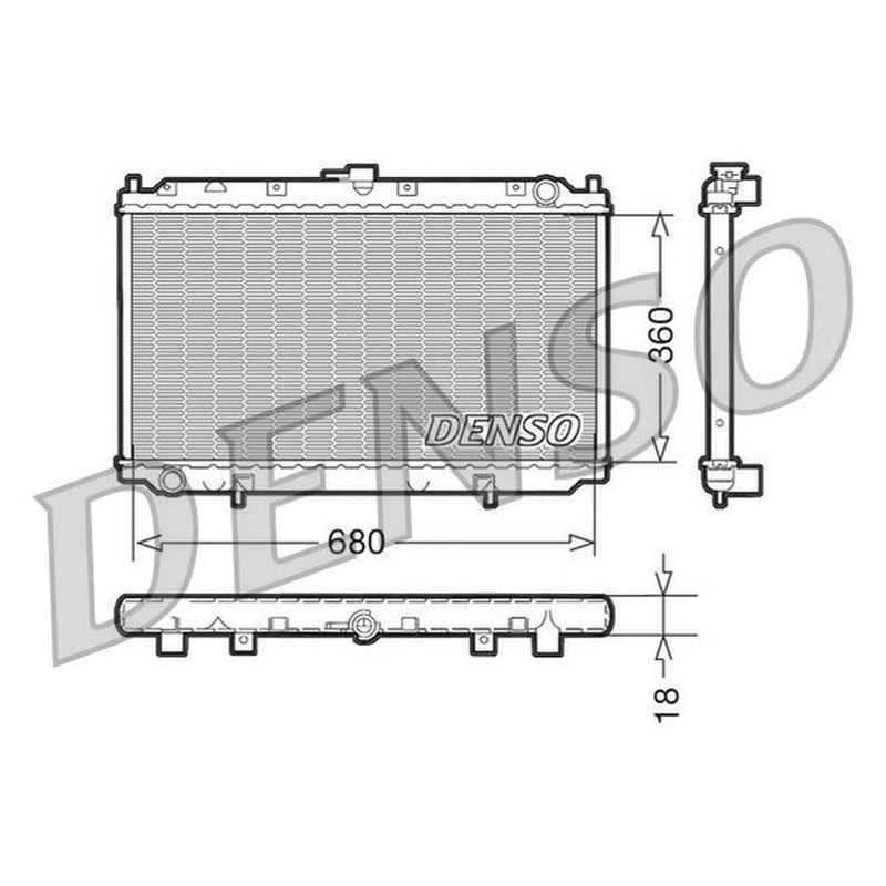Denso Engine Radiator DRM46011