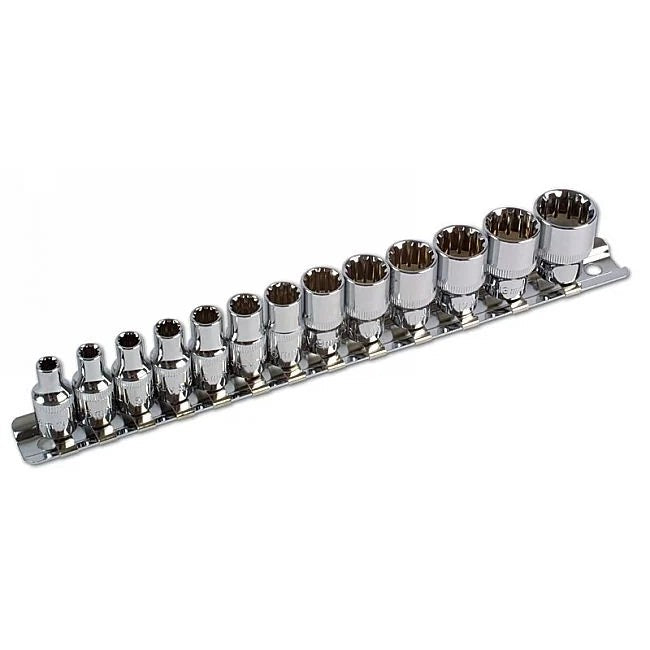 Laser Tools Alldrive Socket Set 1/4"D 13pc - PL