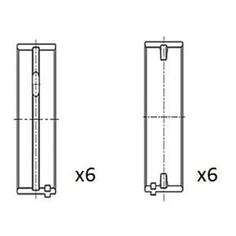 FAI Main Bearing Set 64mm BM1062-025
