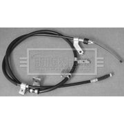 Borg & Beck Handbrake Cable Left Rear BKB3327