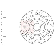 Apec 2 x Vented Rear Brake Discs DSK3238
