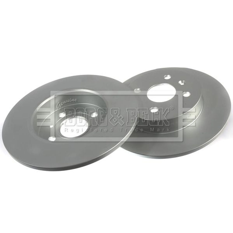 Borg & Beck 2 x Solid Rear Brake Discs BBD4394