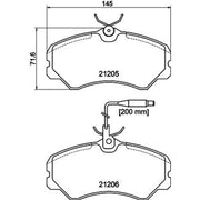 Mintex Front Brake Pad Set MDB1388
