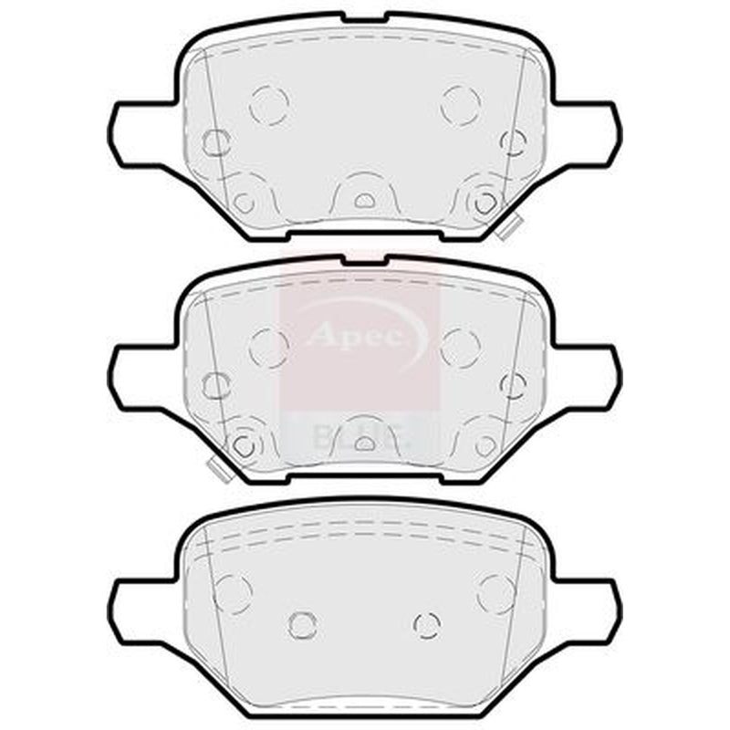Apec Rear Brake Pad Set PD3915