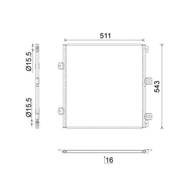 Mahle Air Conditioning Condenser AC 926 000S