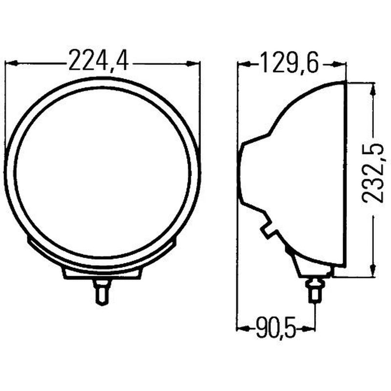 Hella Headlamp Zfpo 0/180Gr Sw 1F8 Left 1F8 007 560-041 1503.511.10 1F8 007