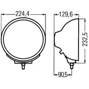 Hella Headlamp Zf 0/180Gr Cr MG12 1F8 Right 1F8 007 560-141 1F8 007 560-141