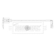 Borg & Beck Brake Pad Wear Sensor Front BWL3222