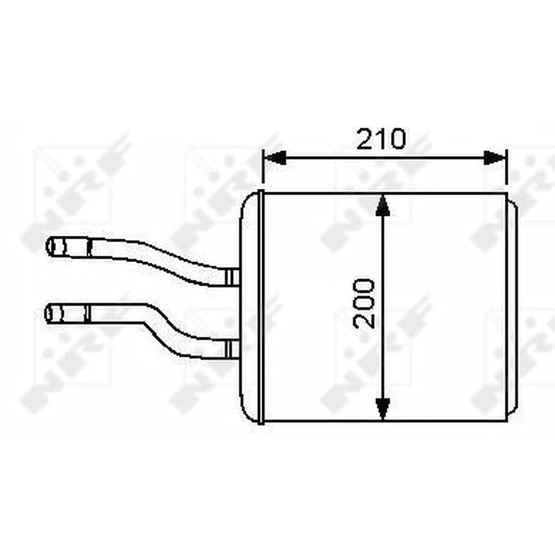 NRF Heater Matrix Core Heat Exchanger 53244