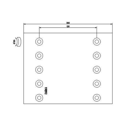 Textar Textar Cv Brake Lining Set 1989208 01057004300 1989208
