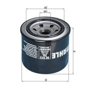 Mahle Engine Oil Filter OC 573